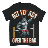 Load image into Gallery viewer, "Get Yo Ass" Track &amp; Field - Over The Bar - Pole Vault 09 - Gildan 5000 Heavy Cotton Tee