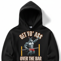 Load image into Gallery viewer, "Get Yo Ass" Track &amp; Field - Over The Bar - Pole Vault 09 - Lane Seven LS14001 Premium Hooded Sweatshirt