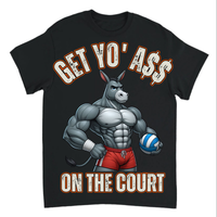 Load image into Gallery viewer, "Get Yo Ass" Volleyball - On The Court 01 - Gildan 5000 Heavy Cotton Tee
