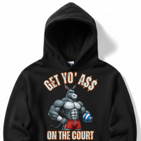 Load image into Gallery viewer, "Get Yo Ass" Volleyball - On The Court 01 - Lane Seven LS14001 Premium Hooded Sweatshirt