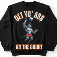 Load image into Gallery viewer, "Get Yo Ass" Volleyball - On The Court 03 - Gildan 18000 Crewneck Sweatshirt