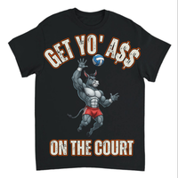Load image into Gallery viewer, "Get Yo Ass" Volleyball - On The Court 03 - Gildan 5000 Heavy Cotton Tee