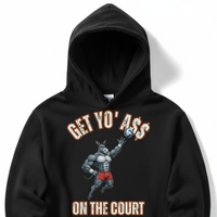 Load image into Gallery viewer, "Get Yo Ass" Volleyball - On The Court 05 - Lane Seven LS14001 Premium Hooded Sweatshirt