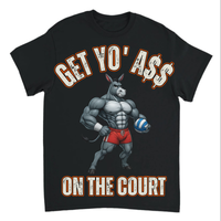 Load image into Gallery viewer, "Get Yo Ass" Volleyball - On The Court 06 - Gildan 5000 Heavy Cotton Tee