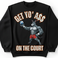Load image into Gallery viewer, "Get Yo Ass" Volleyball - On The Court 07 - Gildan 18000 Crewneck Sweatshirt