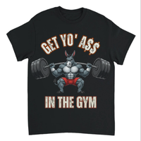 Load image into Gallery viewer, "Get Yo Ass" Weights - In The Gym 02 - Gildan 5000 Heavy Cotton Tee