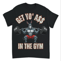 Load image into Gallery viewer, "Get Yo Ass" Weights - In The Gym 03 - Gildan 5000 Heavy Cotton Tee