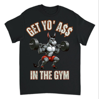 Load image into Gallery viewer, "Get Yo Ass" Weights - In The Gym 04 - Gildan 5000 Heavy Cotton Tee