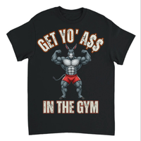 Load image into Gallery viewer, "Get Yo Ass" Weights - In The Gym 08 - Gildan 5000 Heavy Cotton Tee
