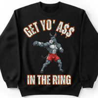 Load image into Gallery viewer, "Get Yo Ass" Wrestling - In The Ring 04 - Gildan 18000 Crewneck Sweatshirt