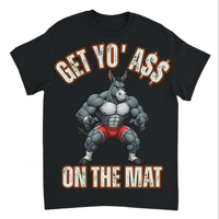 Load image into Gallery viewer, "Get Yo Ass" Wrestling - On The Mat 01 - Gildan 5000 Heavy Cotton Tee