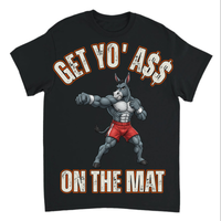 Load image into Gallery viewer, "Get Yo Ass" Wrestling - On The Mat 04 - Gildan 5000 Heavy Cotton Tee