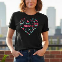 Load image into Gallery viewer, "Nurse Heart Tools" 1 - Women’s Tee (Gildan 64000)