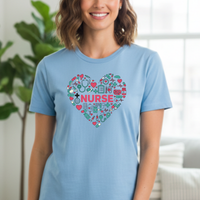 Load image into Gallery viewer, "Nurse Heart Tools" 1 - Women’s Tee (Gildan 64000)