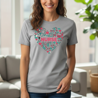 Load image into Gallery viewer, "Nurse Heart Tools" 1 - Women’s Tee (Gildan 64000)