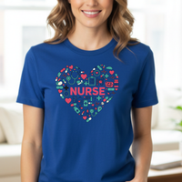 Load image into Gallery viewer, "Nurse Heart Tools" 1 - Women’s Tee (Gildan 64000)