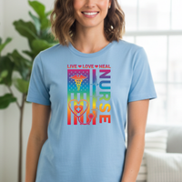 Load image into Gallery viewer, "Nurse Live Love Heal” 2 - Women’s Tee (Gildan 64000)
